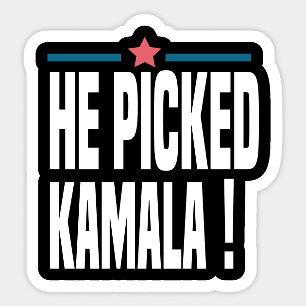 He picked Kamala 2020 election Sticker by DODG99